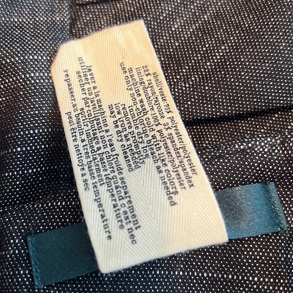 Anthropologie Cartonnier Ruched Knee Length Pencil Skirt, Black & Gray - size 2 - Picture 3 of 7